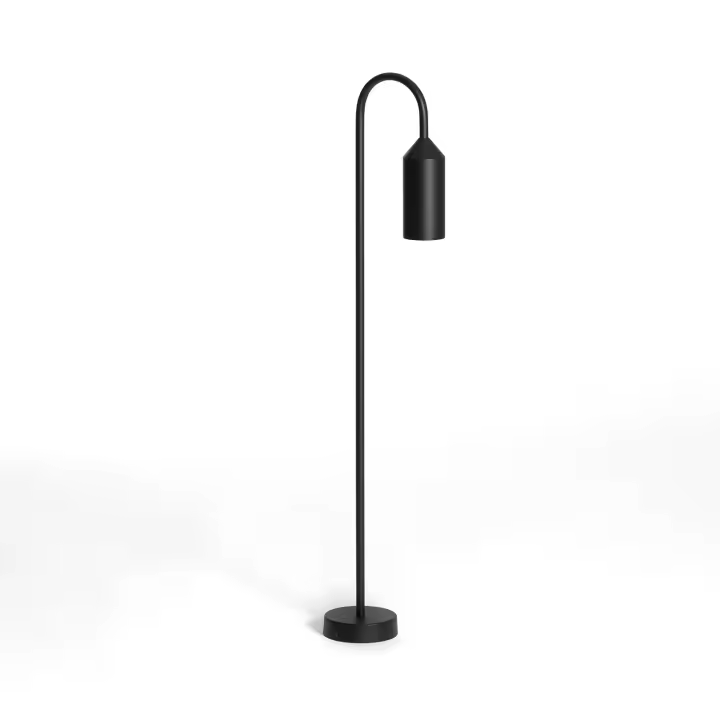 Ledkia Baliza de Pie Exterior Aluminio 80cm Boukali Negro - 1