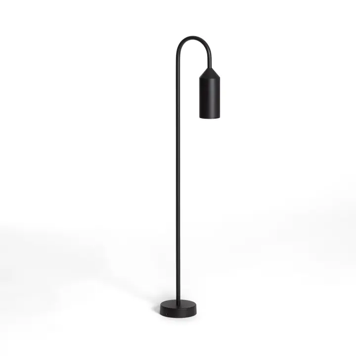 Ledkia Baliza de Pie Exterior Aluminio 80cm Boukali Negro - 1