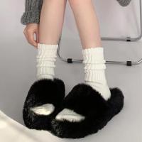 Calcetines De Mujer Ultra-Comodidad Sólidos Diseño De Media Tubería Lujosamente Suaves Moda Diaria Varias Colores - details 1