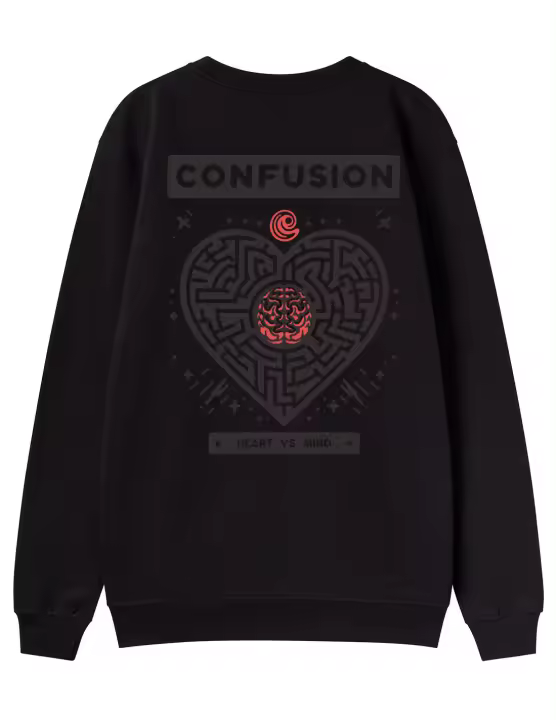 BRAVE;DMIND BLACK CREWNECK - 1