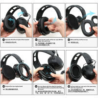 Gel Ear Pads Para 3M PELTOR Earmuffs Comodidad Reemplazo De Auriculares Protección Personal Material De Silicona - details 6