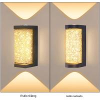 Lámpara De Pared Moderna Para Exteriores Luz De Entrada Impermeable Con Cristal Iluminación Para Pasillo Puerta Jardín Decoración De Patio Luz De Lectura LED - details 2