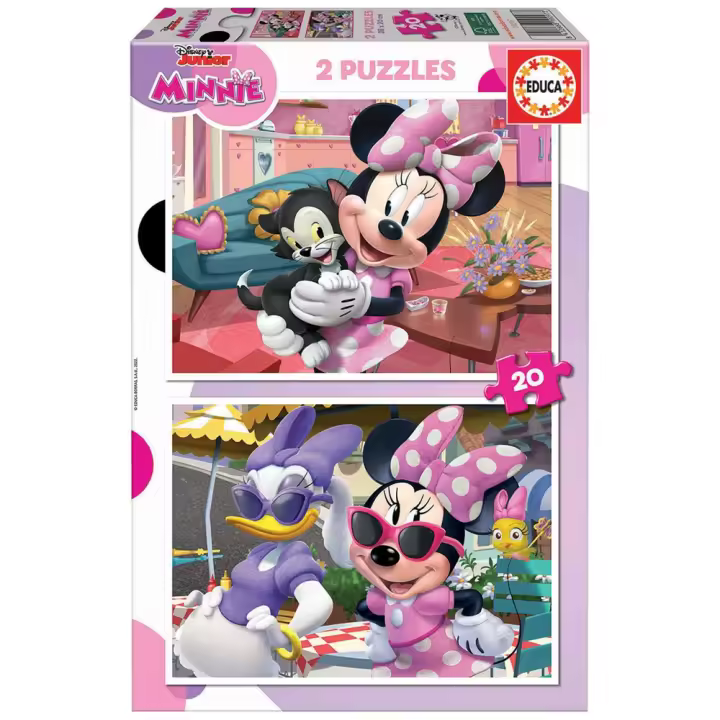 Puzzle 2x20 piezas Minnie Pack de 2 (Educa 19297) - 1