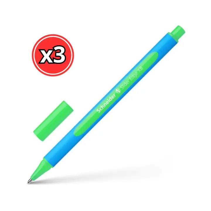 Schneider Bolígrafo Slider Edge XB - Pack de 3 Unidades - Color a Elegir - 1