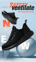 Zapatos De Seguridad Para Hombre Con Punta De Acero Indestructibles Y Protección Contra Punzadas Botas De Trabajo Ligeras Y Resistentes - details 1
