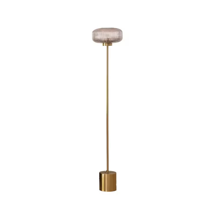 Ledkia Lámpara de Pie Metal y Cristal Windsor - 1