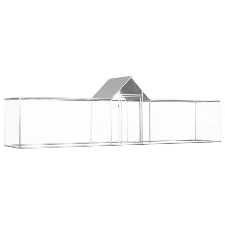 vidaXL GALLINERO ACERO GALVANIZADO 5X1X1,5 M - 1