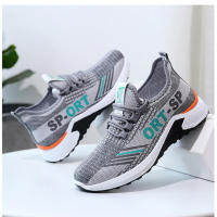 Zapatos deportivos casuales de suela blanda para hombre, zapatos individuales transpirables de malla tejida voladora, zapatos planos para correr - details 15
