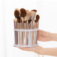 Organizador De Maquillaje Multifuncional Para Lápices De Cejas Y Pinceles De Maquillaje Almacenamiento Grande Para Utensilios De Rostro Material Plástico - details 0
