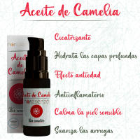 Aceite de Camelia Bio Sensitive NORESENZA 100 % Natural - 20 ml -BIONATURE GALICIA . Ecológico y vegano. - details 1