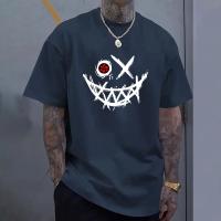 Camiseta Casual Para Hombre 100% Algodón Cuello Redondo Manga Corta Suave Y Cómoda Para Verano Uso Diario Interior Exterior - details 5