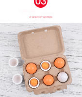 Juego De Juguetes Educativos DIY De Madera Con Huevo Artificial Y Cocina Para Niños Set De 3/6 Piezas Para Educar a Los Niños En Edad Preescolar - details 4