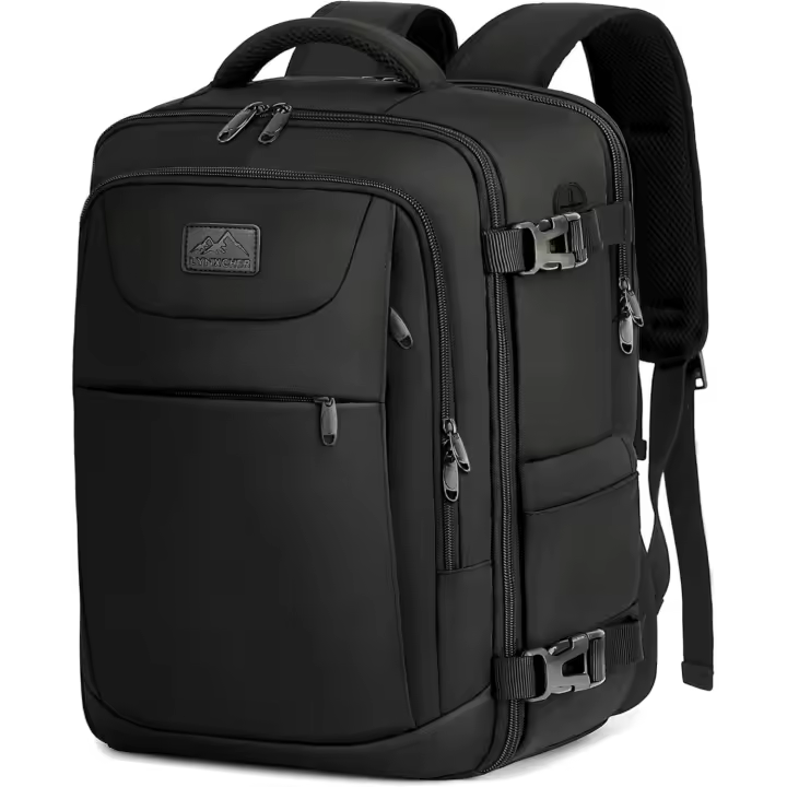 Avión cabin Viaje mochipa para Ryanair easyJet mano mochipa Bolsa de viaje helbres Mujeres, Negro/Blanco, Modern - 1