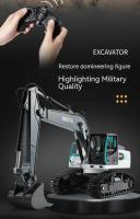 Huina Toys Excavadora RC Con Camión Cargador Remoto Para Niños Vehículo De Ingeniería Control Remoto Juguete Educativo Para Aprendizaje Práctico - details 1