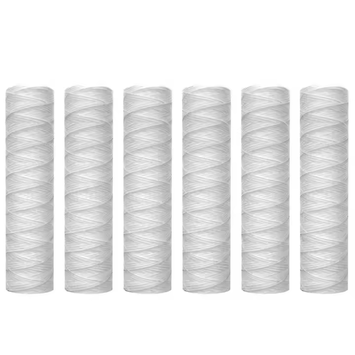 10 Micrometre String Wound Sediment Water Filter Cartridge,6 Pack, Sediment Filtration,universal - 1