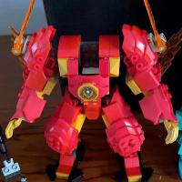 Bloques De Construcción Compatible MOC Sets Serie Ninja Elemento Fuego Mecha Lobo Juguete Infantil Regalo Para Niños Edad 6-12 - details 1