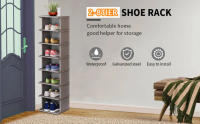 Organizador De Zapatos Metálico Plegable Multi Capas Ajustable Para Guardarropa Economiza Espacio Para Dormitorio - details 0