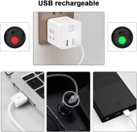 2PCS Linterna LED Recargable, 1500LM Enfoque Ajustable Linterna Impermeable con Luz Lateral, Mini Linternas COB Luz 3 Modos para Camping, Caminar, Regalos - details 1