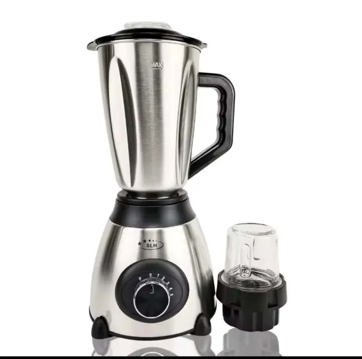 Batidora de vaso inoxidable Profesional 2 en 1 – 1000W | Licuadora y Mezcladora de Alta Potencia para Zumos y especies vaso INOXIDABLE. - 1