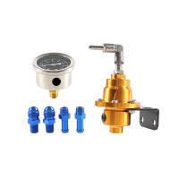 Kit De Regulador De Presión De Combustible Ajustable En Aluminio Con Medidor Para Reubicación De Vehículos Y Superchargers - details 6