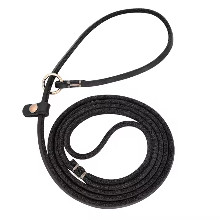 Correa De Cuero Para Perros Pequeños 4ft/5ft Collar P Chian Traction Lead Rope Para Chihuahua Bulldog Ropa De Animales De Compañía - 1