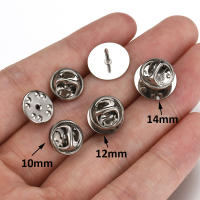 10pcs Base De Broche De Mariposa En Acero Inoxidable Para Cufflink Y Corbata Accesorios De Joyería Componentes Obsoletos - details 1