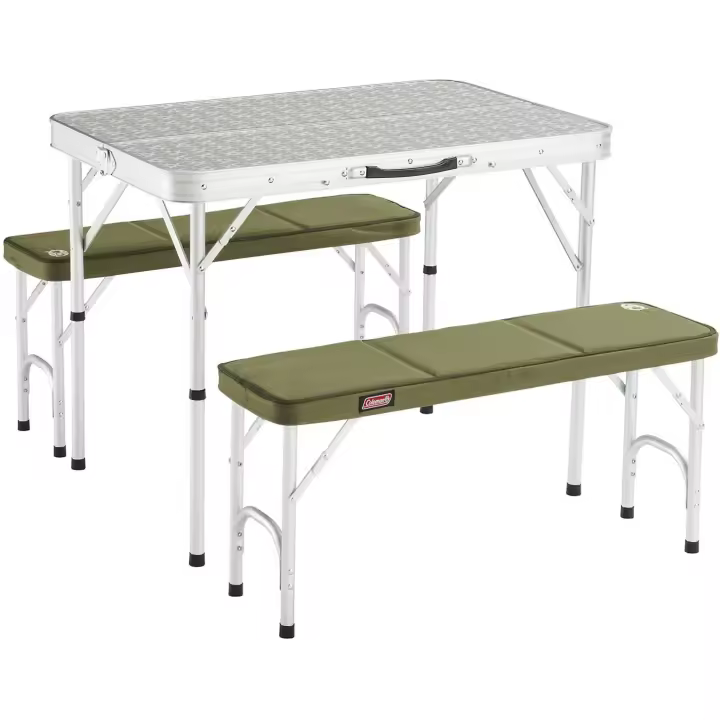 Mesa de Campingaz Pack Away Aluminio con Bancos - 1