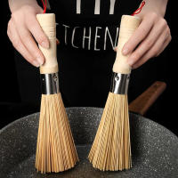 Cepillo De Limpieza Para Wok Y Cocina Con Mango Largo Hecho De Bambú Natural Herramienta De Cocina Para Hogar Y Restaurante - details 3