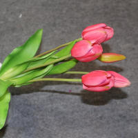 Lujosa Silicón Toque Real Tulipes Arreglo Floral Artificial Decorativo Para El Hogar Graduación Origina China Continental - details 11
