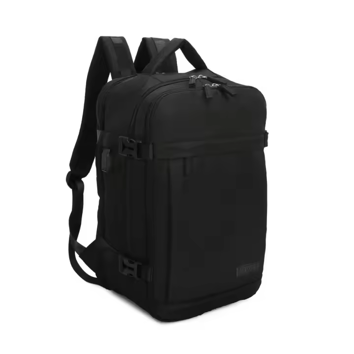 Mochila Cabina Ryanair 40x20x25cm (20L)  Mochila Viaje Avion Impermeable Compatible con Computadora Portátil 14 Pulgadas con Puerto de carga USB  Equipaje de mano Alta Resistencia  Mochila Para MultiusoNegro/AzulMarino/Khaki/Morado/Rosa - 1