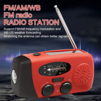 Radio De Emergencia Recargable 2000 mAh Con Luces LED Y Carga USB Solar Radio FM/AM Portátil Para Exteriores Y Viajes - details 4