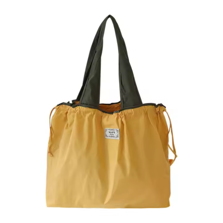 Bolsa De Compras Ecológica Y Fashion Con Cierre De Cordón Bolsa De Viaje Impermeable Reutilizable Y Plegable Para Supermercado - 1