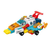 Bloques De Construcción Duplo Espacio 79Pcs Para Niños Grandes Partículas DIY Transformable En Robot Y Coches Juguete Educativo Regalo Para Niños - details 1
