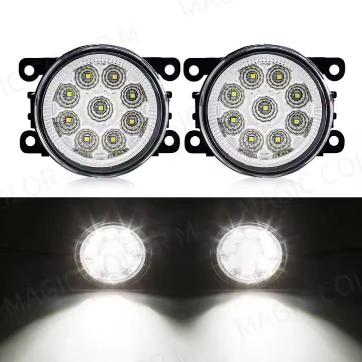 Lámpara De Niebla LED Para Coche Citroen Ford Honda Suzuki Isuzu Mitsubishi Renault 8000LM 30W Blanca Amarilla 12V Impermeable - 1