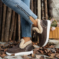 SP Nuevos Zapatos de Algodón de Invierno para Mujer, Talla Grande, sweatshirt, engosados, Raw Borde, - details 10