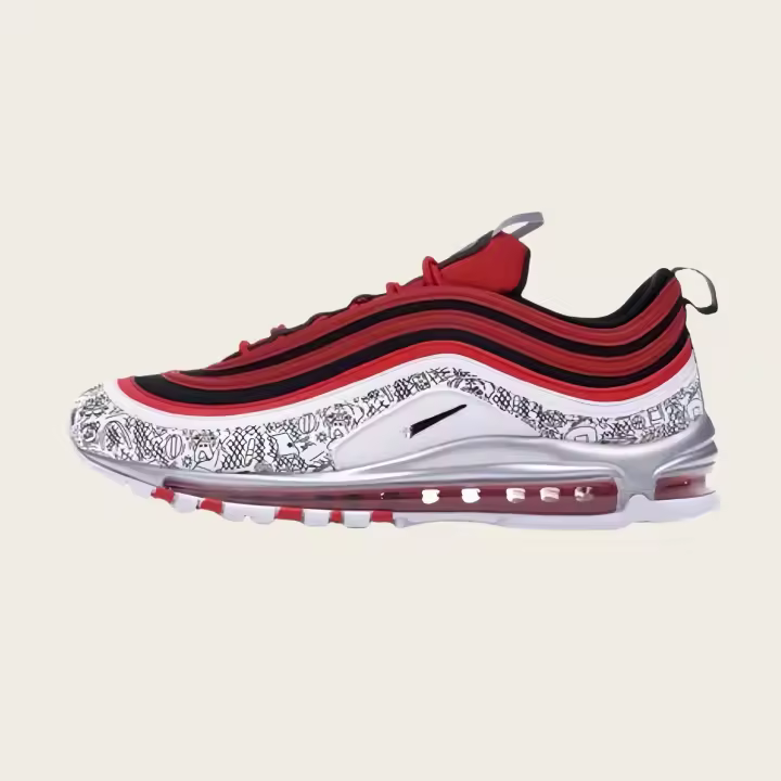 Running Shoes Women  Men Outdoor White Breathable Flat Walking Trainers Casual Sneakers Designer basketball shoes 97s - 1