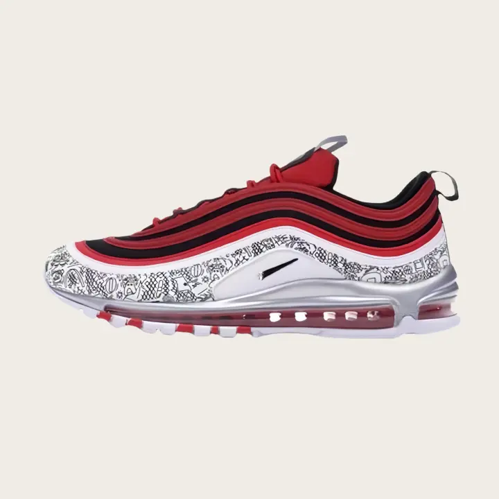 Running Shoes Women  Men Outdoor White Breathable Flat Walking Trainers Casual Sneakers Designer basketball shoes 97s - 1