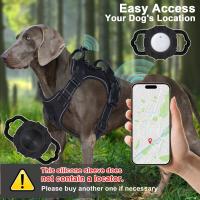 Arnes Para Perros De Medio Y Grande Con Cubierta Protectora De Silicona Antideslizante Ajustable Para Pecho No Hay Pull En Todas Las Estaciones Tamaños S M L XL Colores Negro Rojo Morado Rosa - details 5