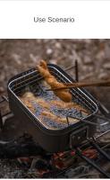 Caja De Almuerzo Calentada Portátil Campingmoon De Aluminio Duro Para Camping Y Picnics Cocina Al Aire Libre - details 15