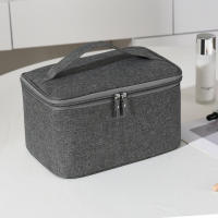 Nueva Bolsa De Maquillaje Grande Para Viajes Resistente Al Agua Y Almacenamiento Para Hombres Y Mujeres Estilo Casual Cierre De Cremallera - details 5
