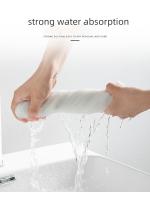 Toallas De Rostro Desechables Comprimidas Absorción Mágica De Agua Portátiles Para Viajes Y Negocios 30*40cm*10pcs/lot Blanco - details 6