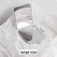 Espejo De Maquillaje Plegable Portátil Doble Cara Acero Inoxidable Pequeño Espejo De Bolsillo Para Viajes Herramienta De Belleza Y Cosmética - details 3
