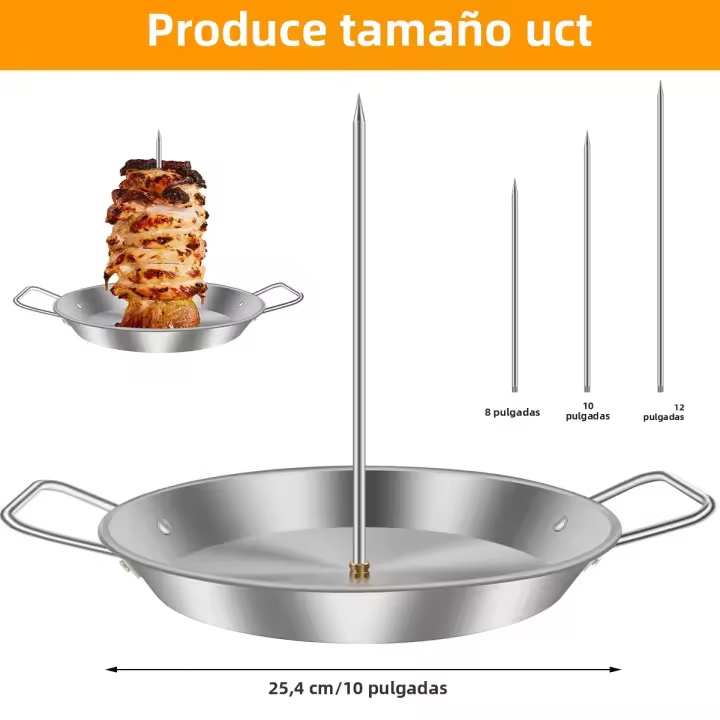 Rack De Asado Vertical Para Pato Y Pollo En Acero Inoxidable Soporte Para Churrasco Para Hogar Y Camping Picnic - 1