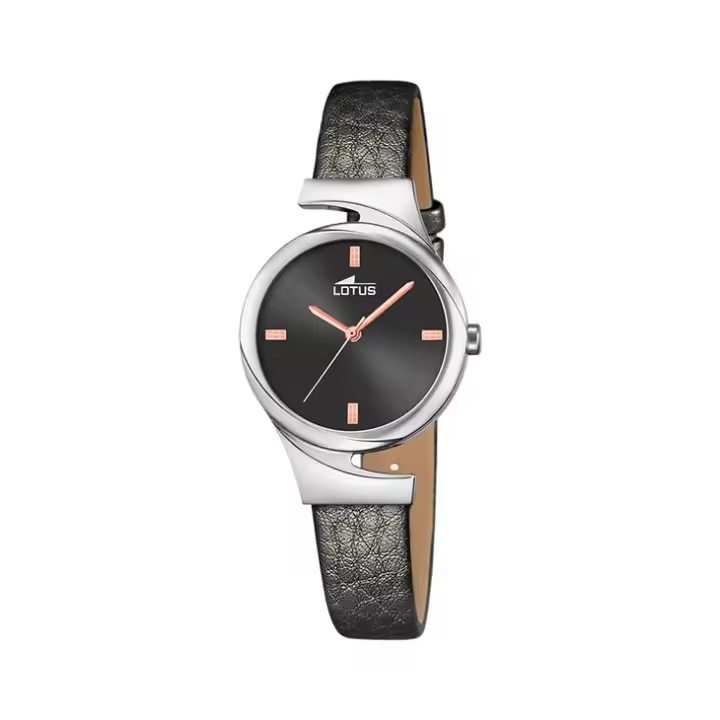 RELOJ LOTUS TRENDY 18342/2 PARA MUJER EN ACERO INOXIDABLE CON CORREA DE PIEL GRIS OSCURA - 1