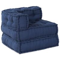 Pouffe Modular vidaXL Índigo 70x70x54 Tela - details 1