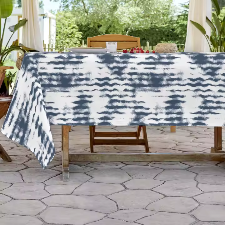 SANDAL - Mantel de Tela Estampado y Antimanchas - Mantel para Interior y Exterior - 4 modelos diferentes - Modelos Rayas - 140x200 / 140x250 - 1