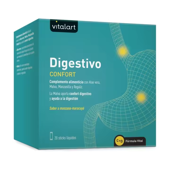 Vitalart Digestivo Aloe Vera Malva Manzanilla Regaliz - Complemento Alimenticio - 1