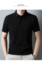 Camisa Polo Casual Para Hombres Manga Corta Color Sólido Moda Top Antipelusa De Algodón Estilo Versátil Para Primavera Y Verano - details 10