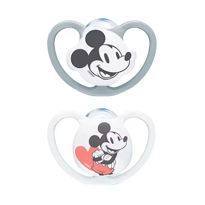 Nuk Chupete Mickey Blanco Silicona 6-18M - 1