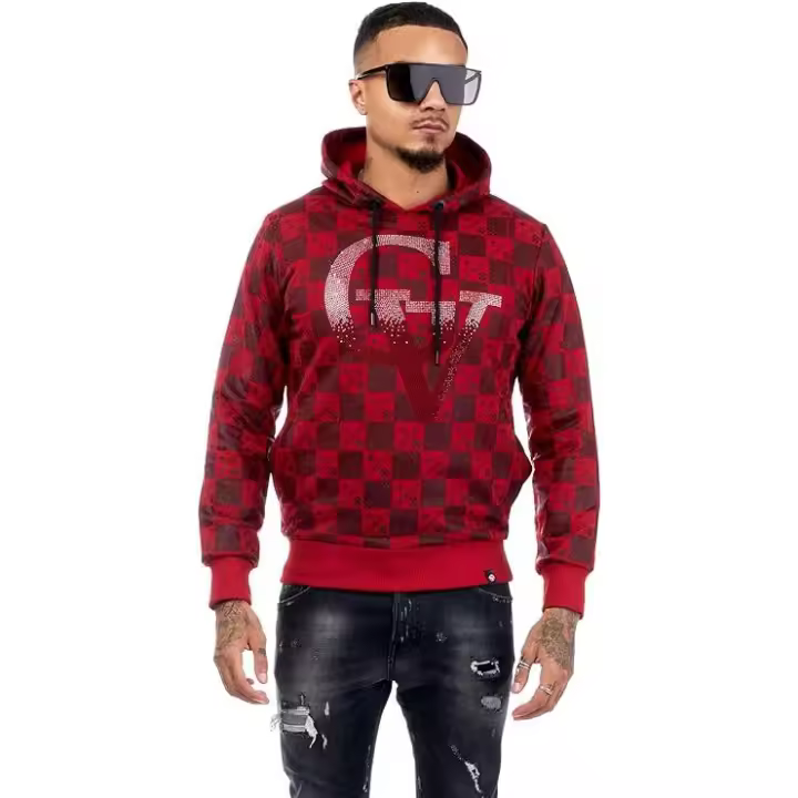 GEORGE-V Sudadera con Capucha gv-2084 Red.. - 1